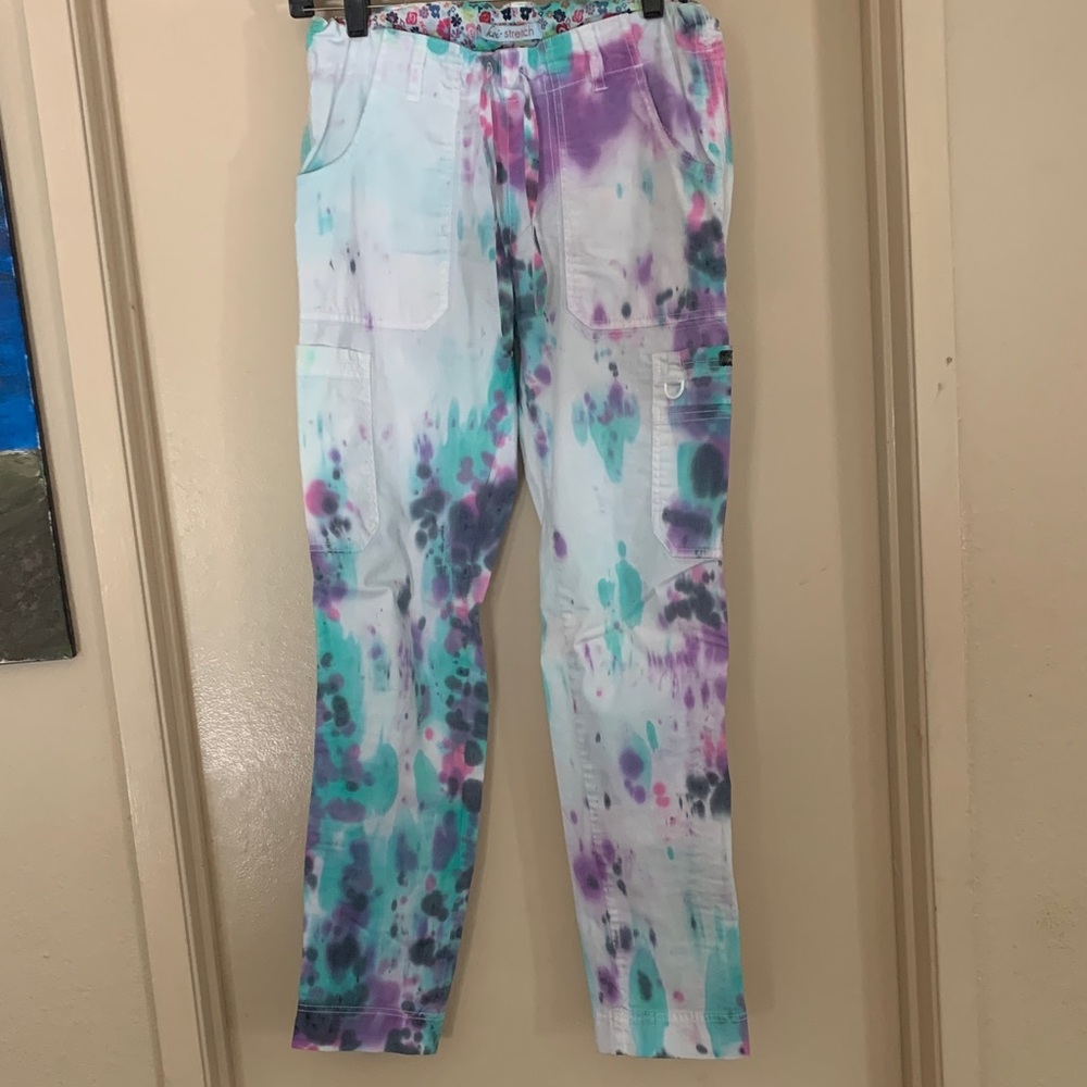 Koi Stretch Multicolor scrub pants XS